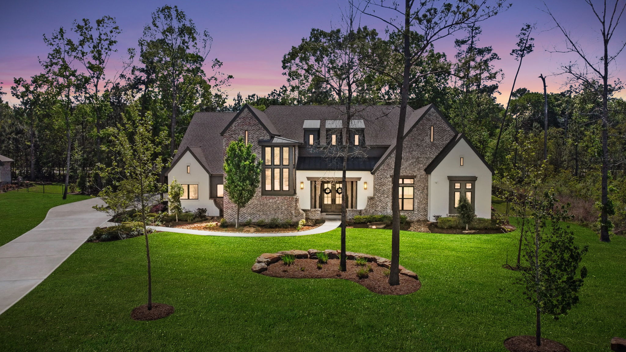 Transitional European Home in Benders Landing, Spring TX