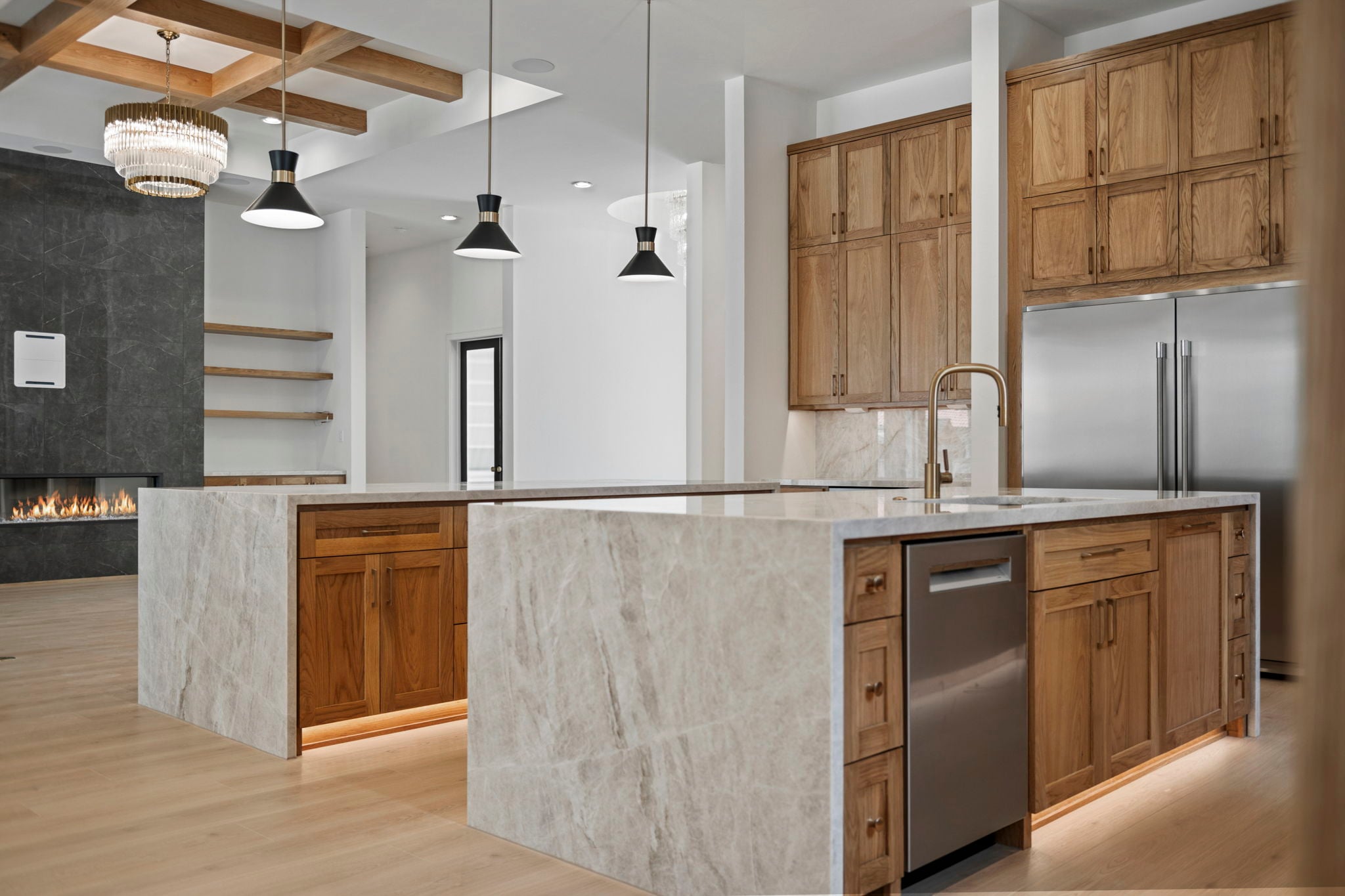 Modern Transitional Style New Home, Pool, in Champions Lake Estates of Tomball, Texas