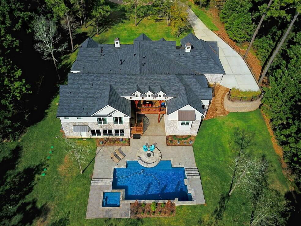 custom home in land