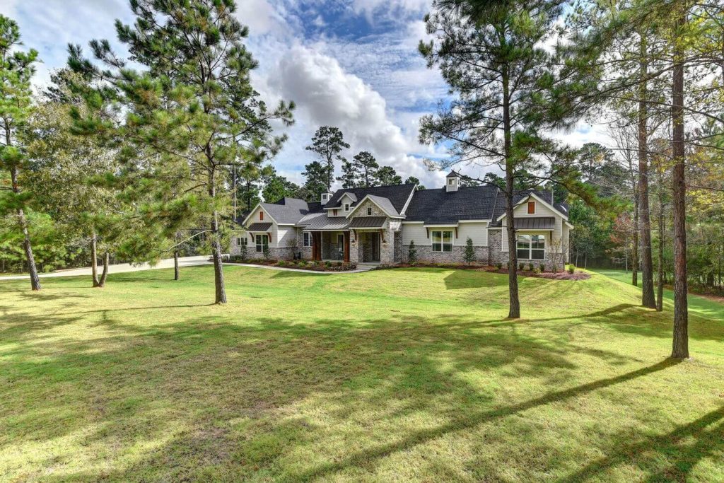 custom house in big piece of land